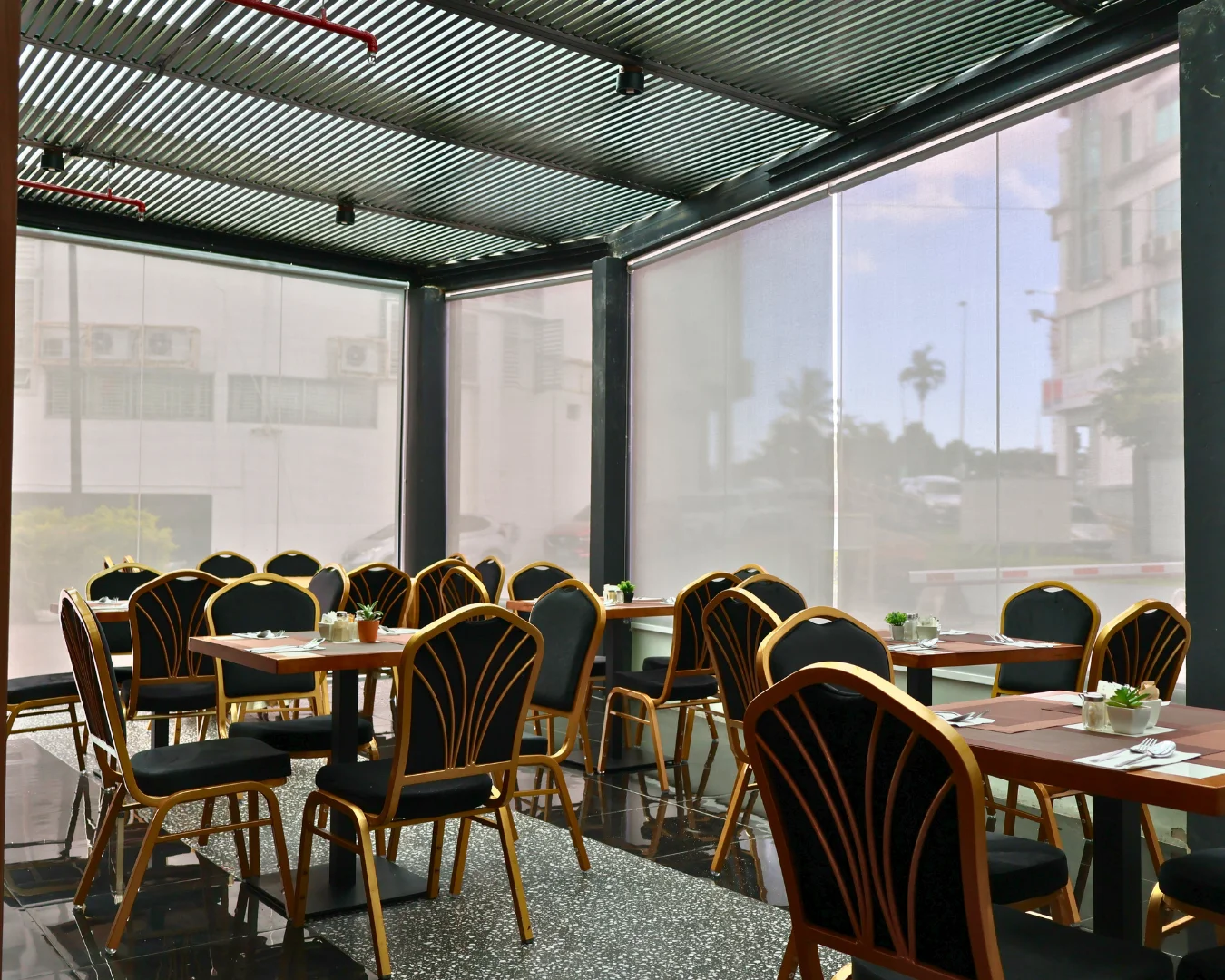 Block A cafeteria refreshment area