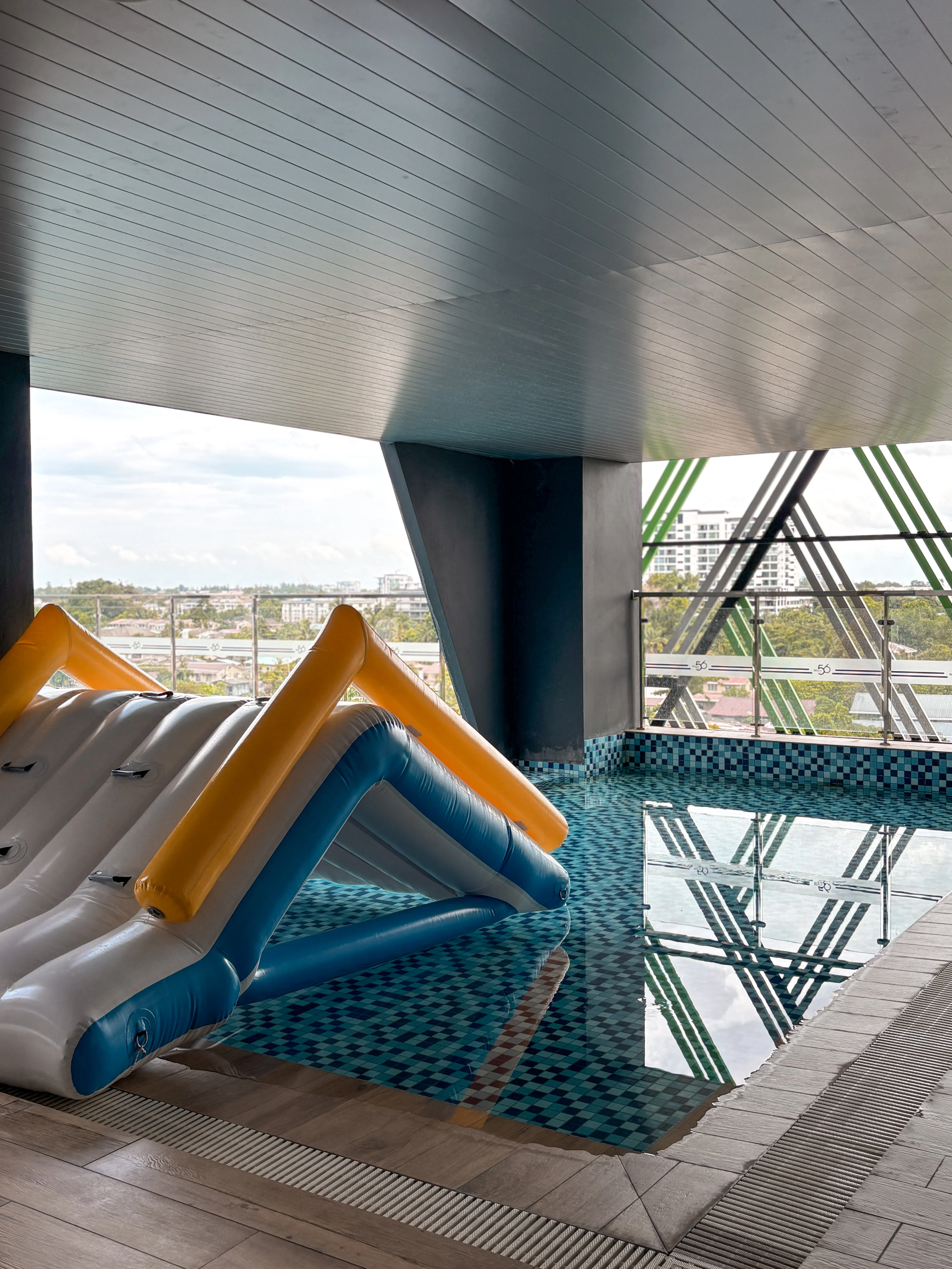 Rooftop swimming pool photo at 56 Hotel Kuching