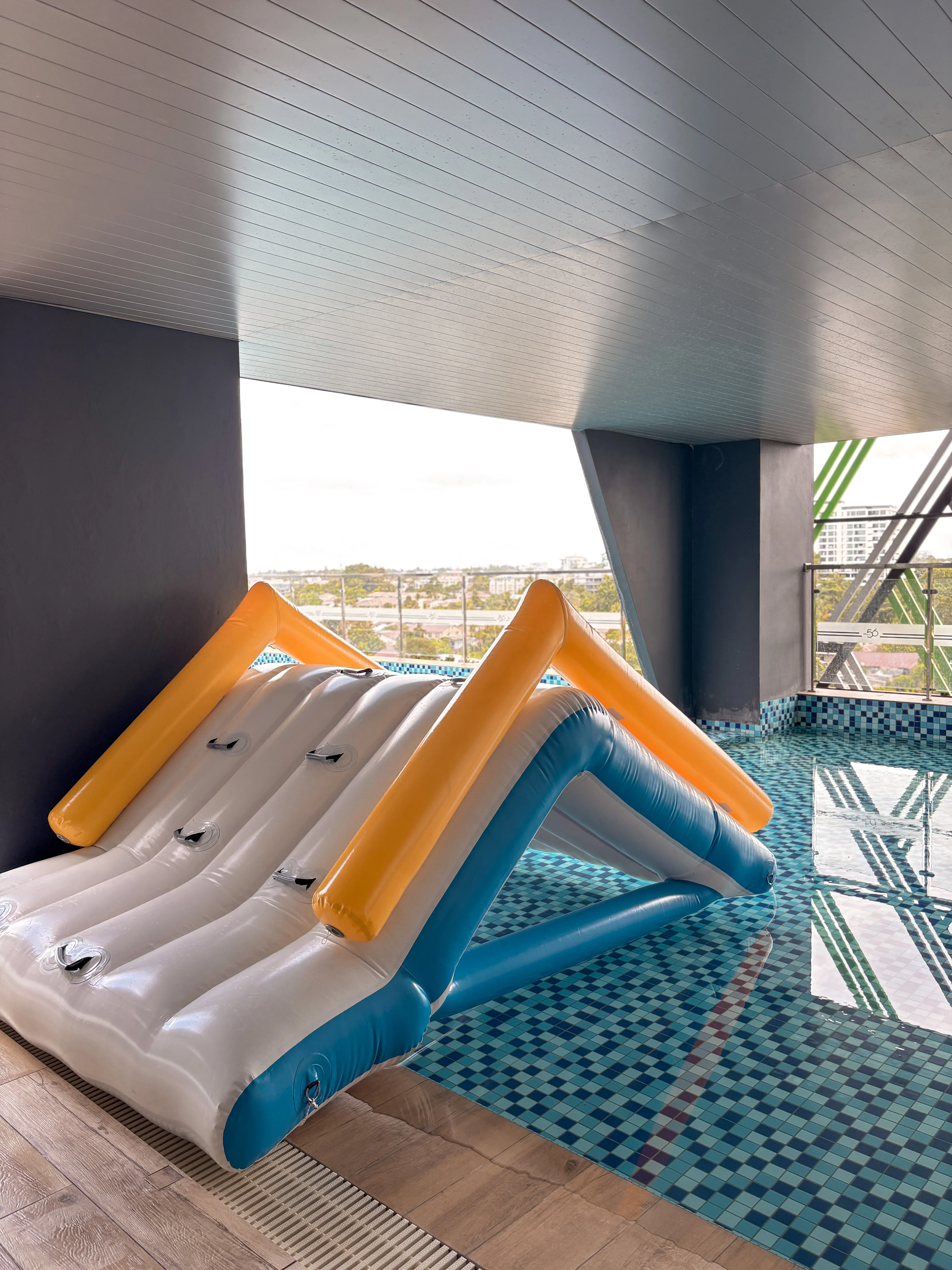 Rooftop swimming pool photo at 56 Hotel Kuching