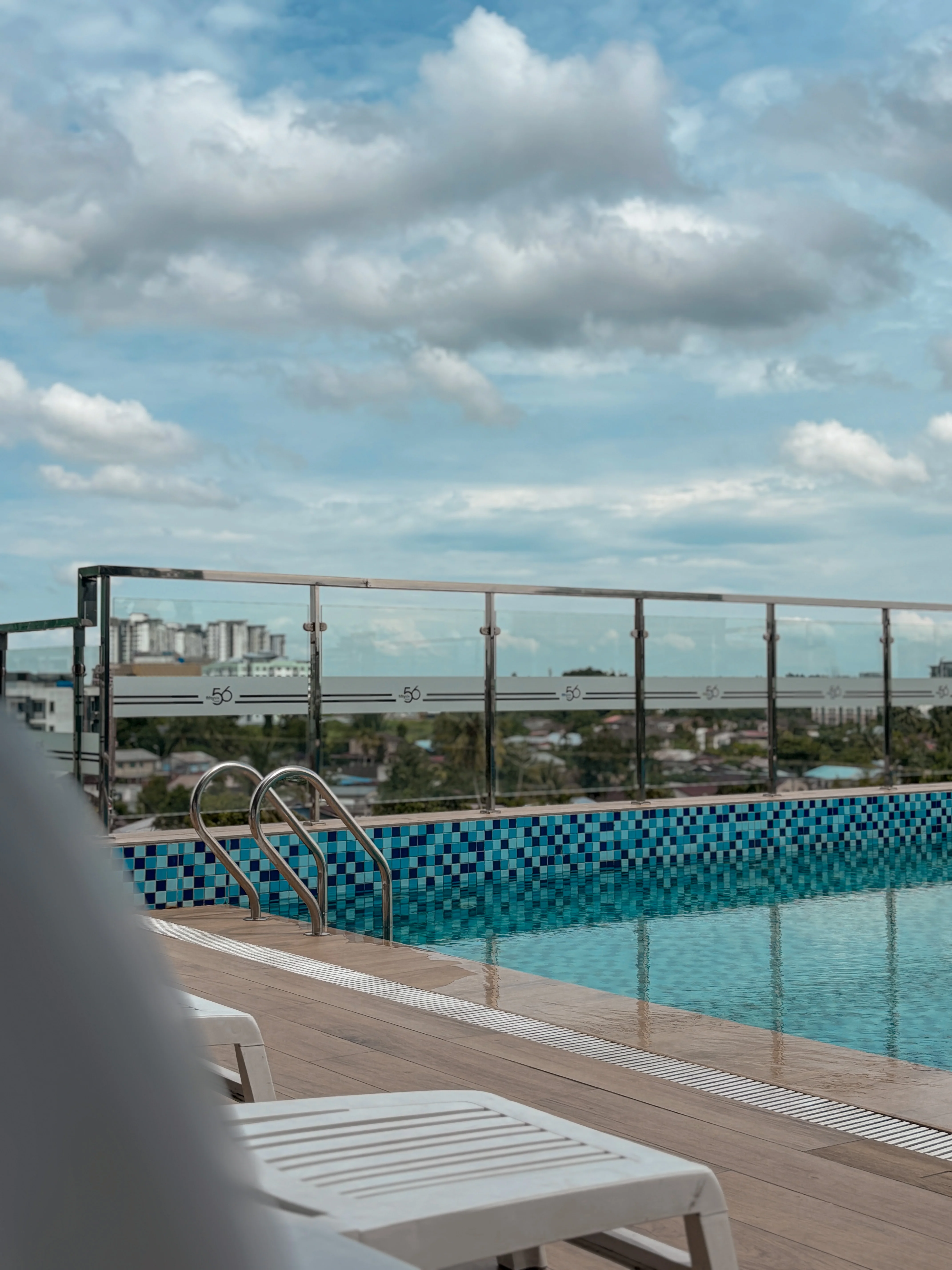 Rooftop swimming pool photo at 56 Hotel Kuching