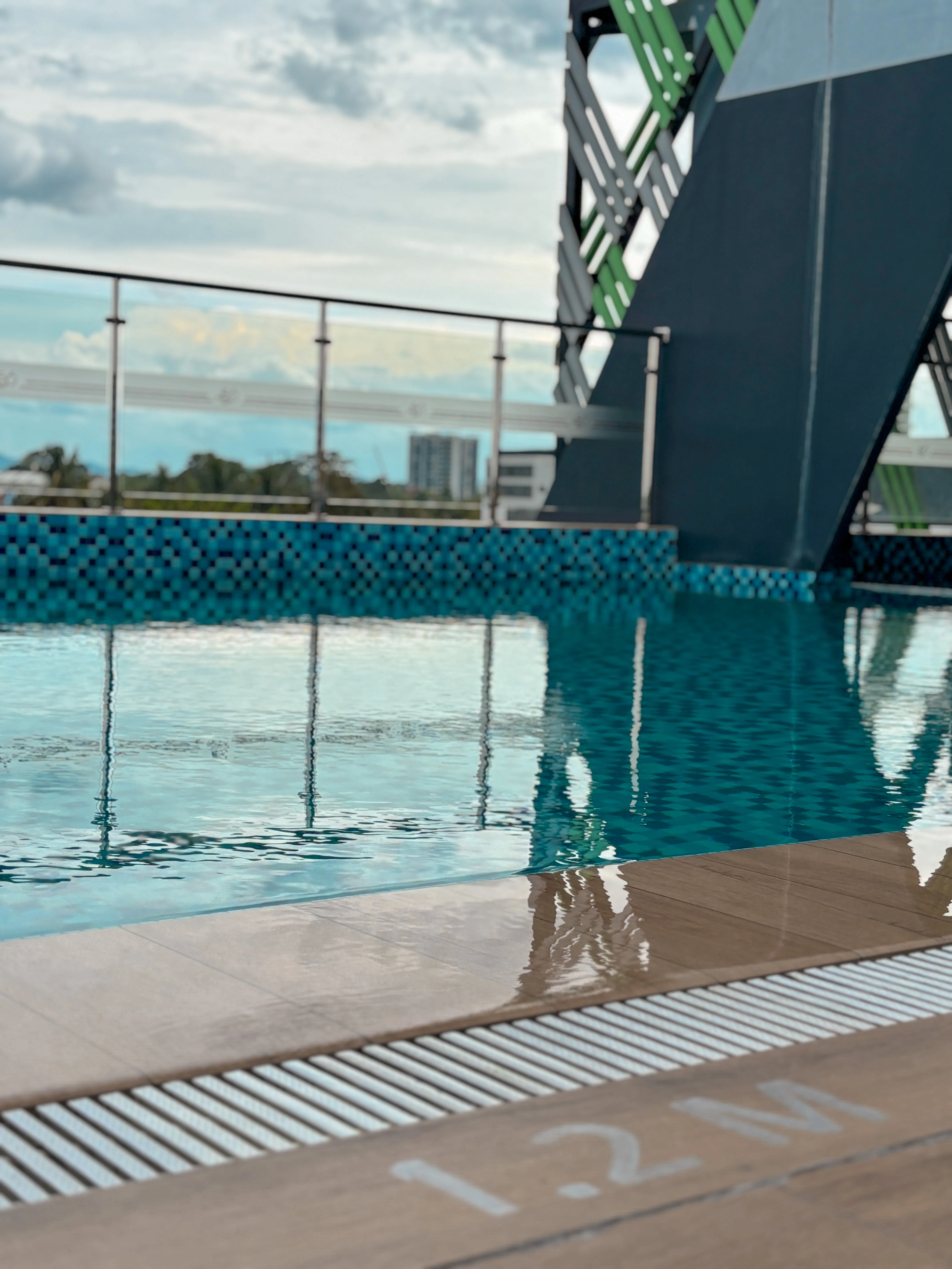 Rooftop swimming pool photo at 56 Hotel Kuching