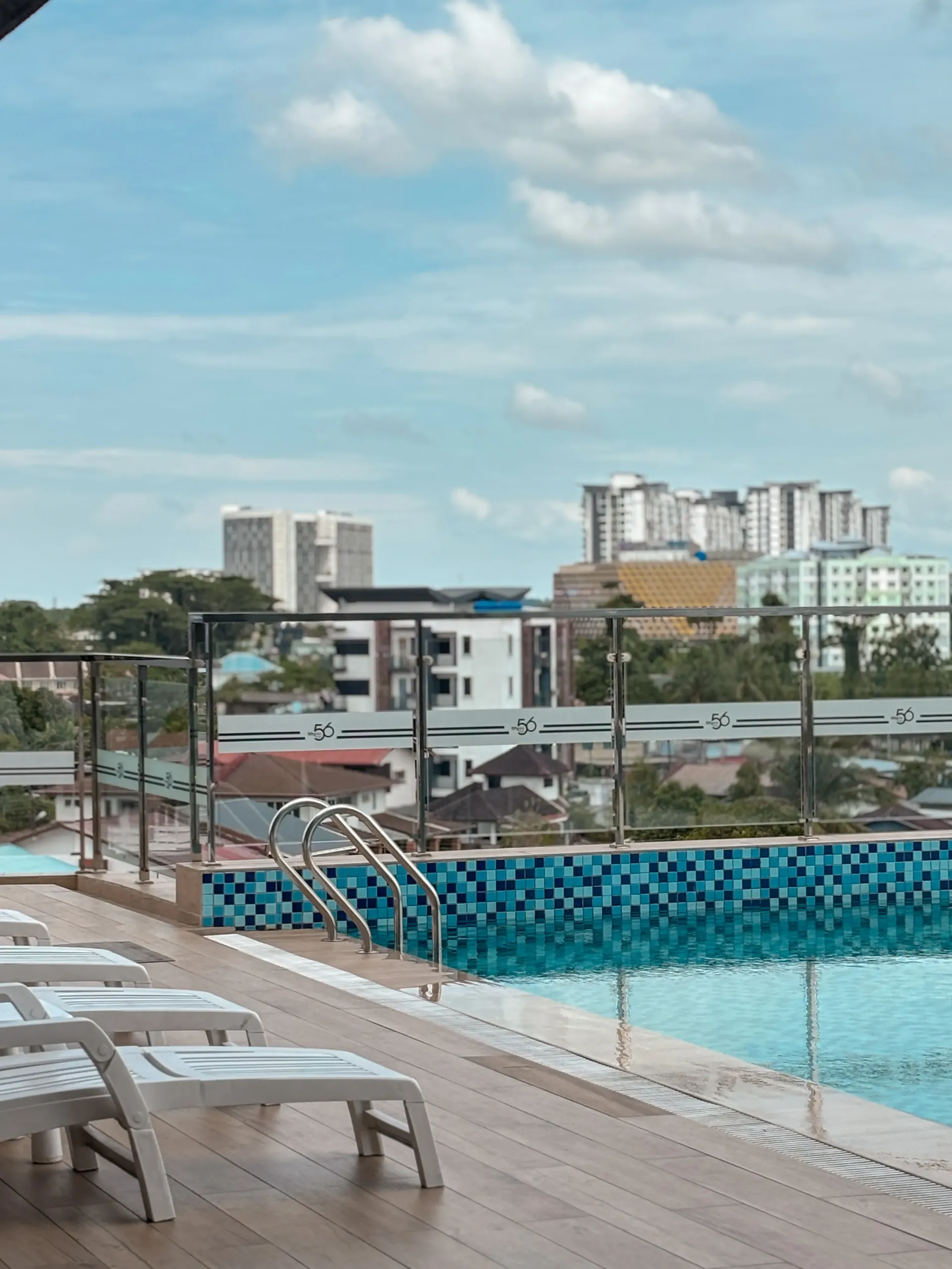 City view and property context for 56 Hotel Kuching